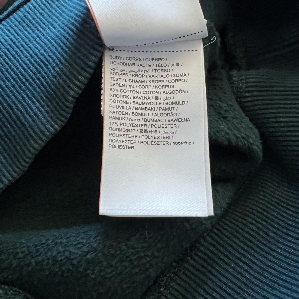 Superdry Sweatshirt Mens XL Navy Red Green Fleece Crewneck Sport Logo Colorblock - Picture 10 of 16